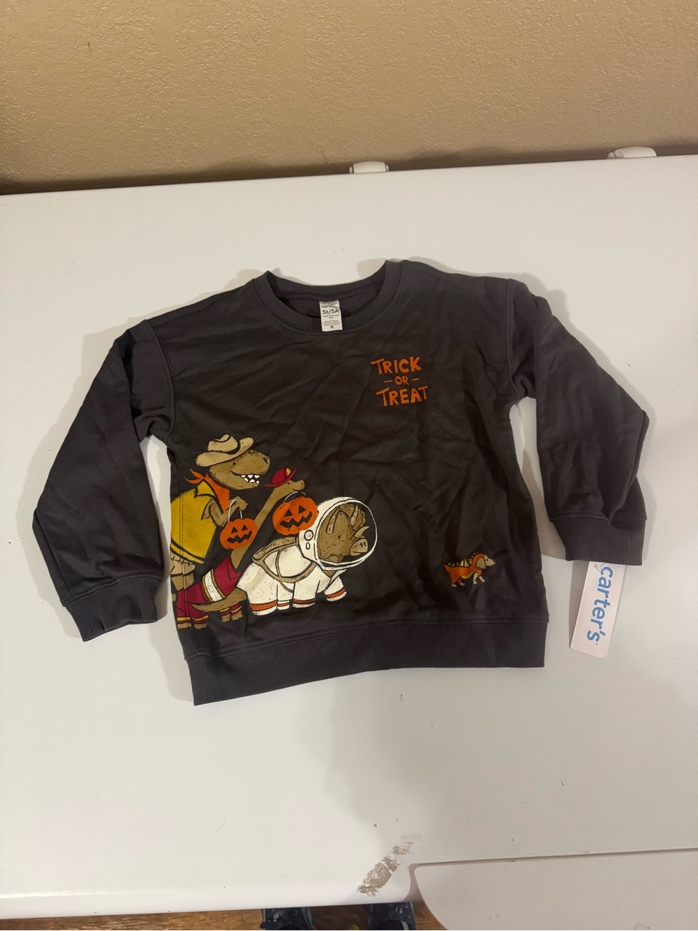Carters Dinosaur Trick or Treat Shirt